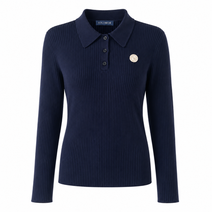 Enfield Merino Rib Polo - Petite Length
